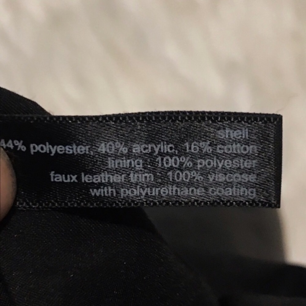 🍄3/$20 Sz10 The Limited Red Gold Paisley Faux Leather Skirt - Picture 6 of 7